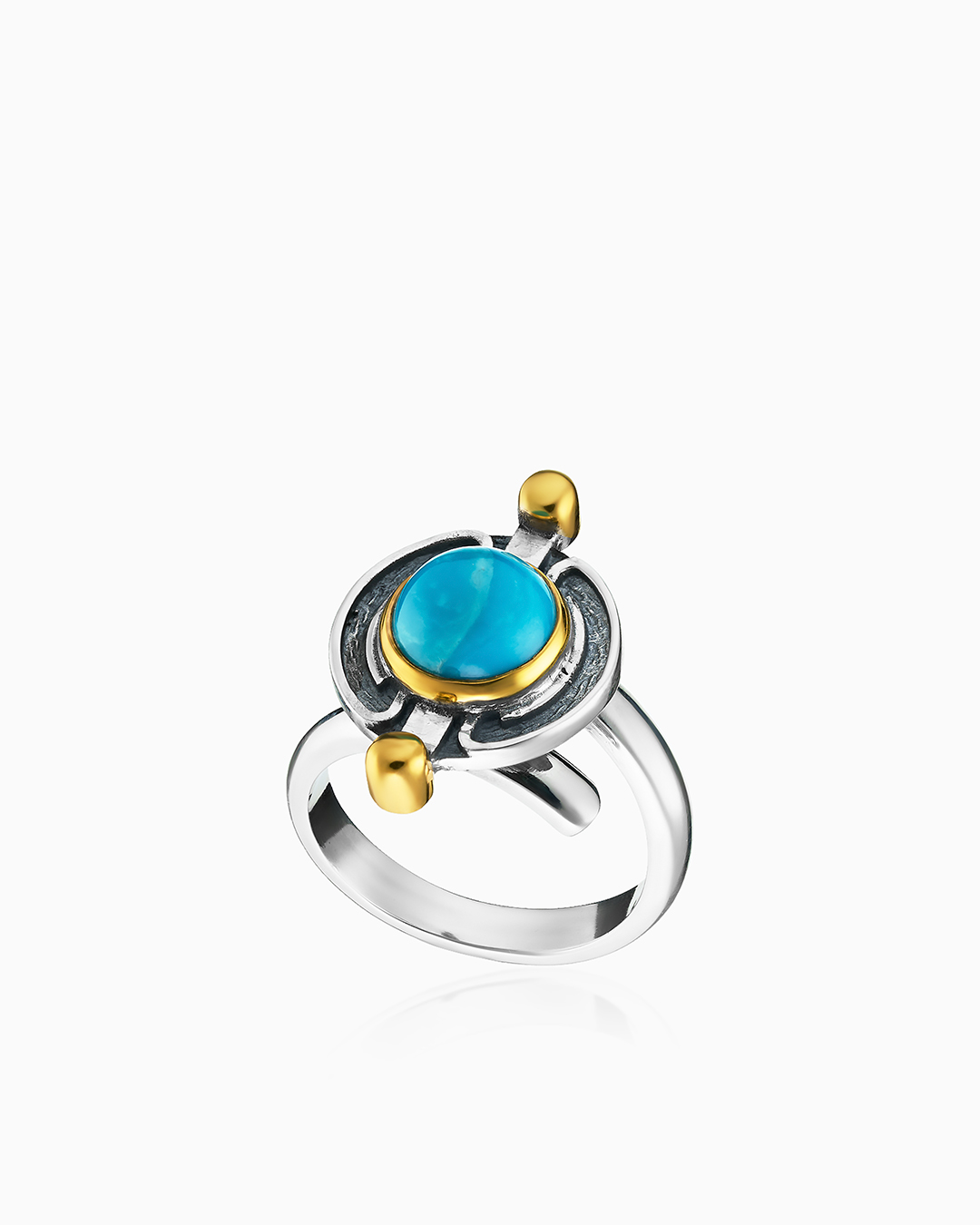 Серебряное кольцо «Небесная Кассиопея» - фото 1