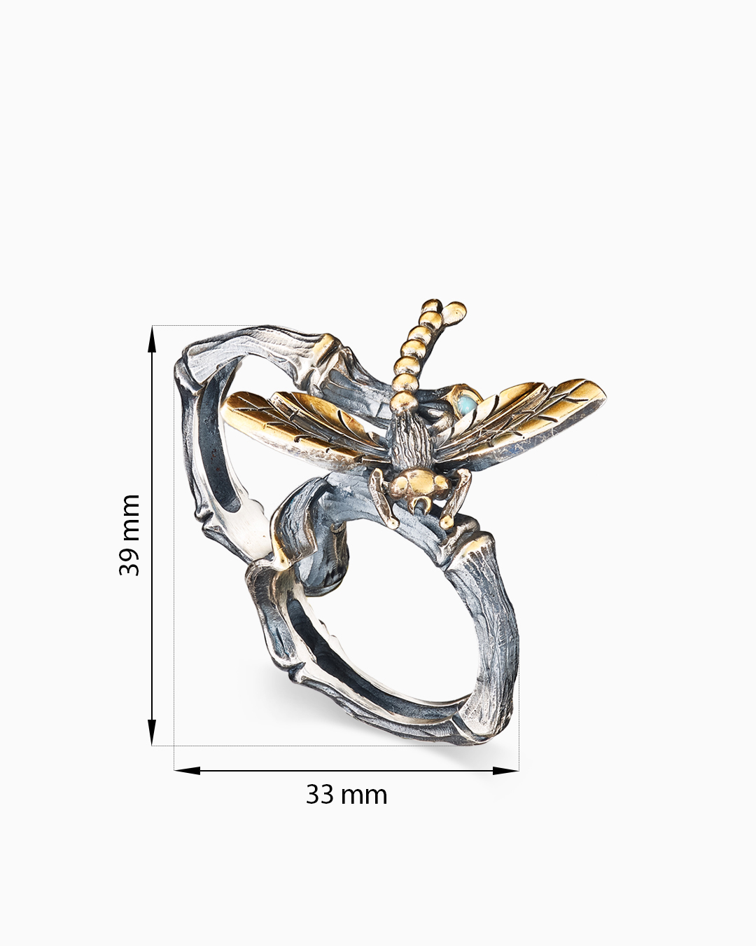 Кольцо из серебра с камнем опал - фото 2