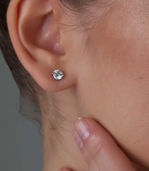 Статусные бриллиантовые пусеты | Ювелирные украшения Sarkissian - фото 7 d