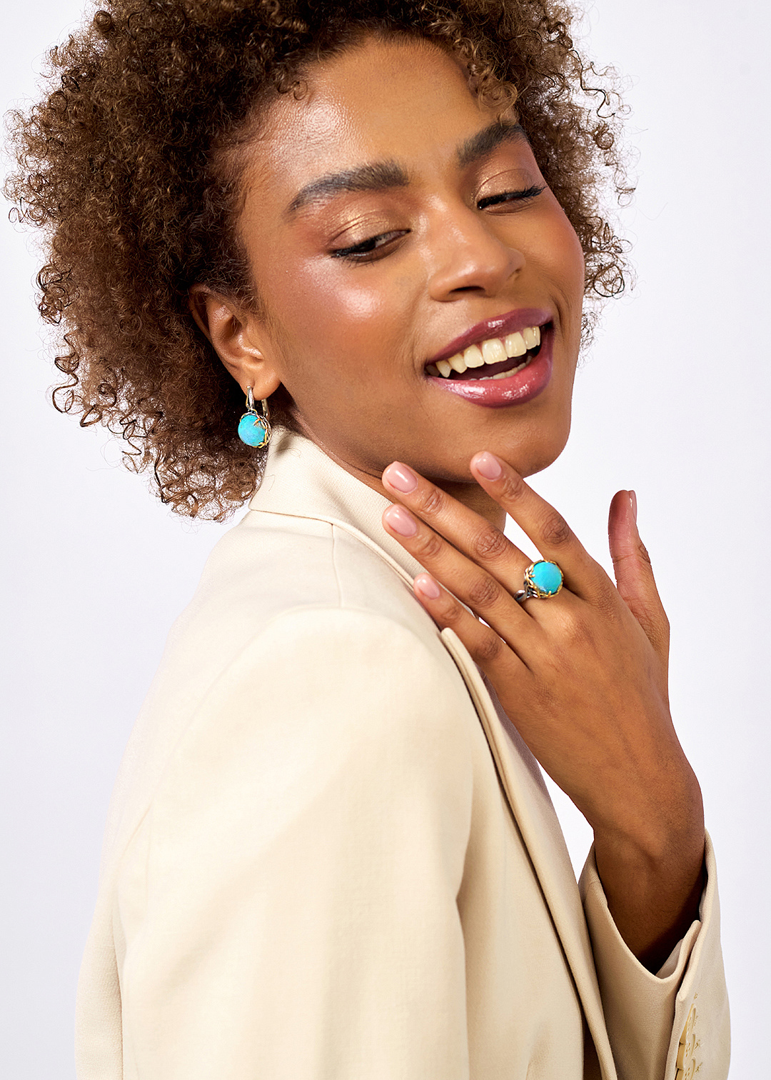 Серебряные серьги «Бирюзовые Тропы» | Ювелирные украшения Sarkissian - фото 11