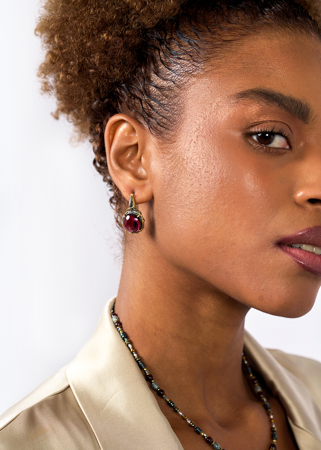 Серебряные серьги «Багровые Тропы» | Ювелирные украшения Sarkissian - фото 8