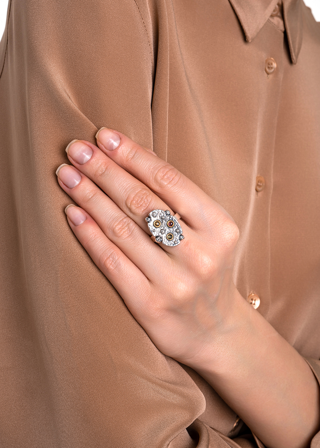 Кольцо из серебра с камнем турмалин | Ювелирные украшения Sarkissian - фото 16