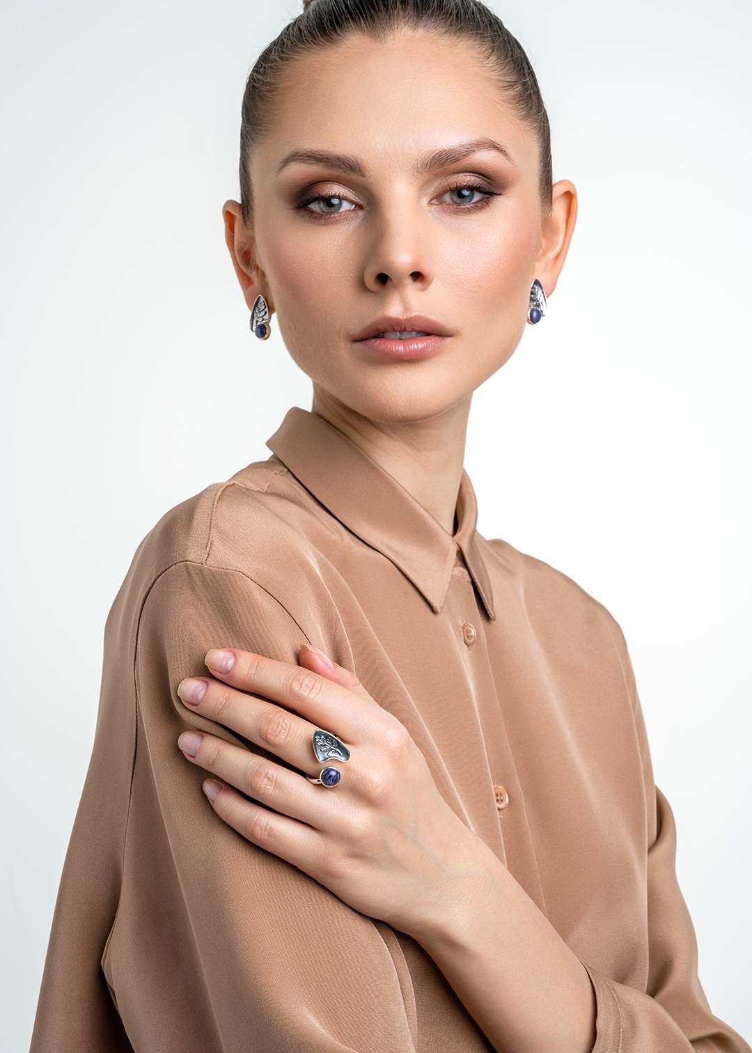 Cеребряное кольцо с чароитом | Ювелирные украшения Sarkissian - фото 18