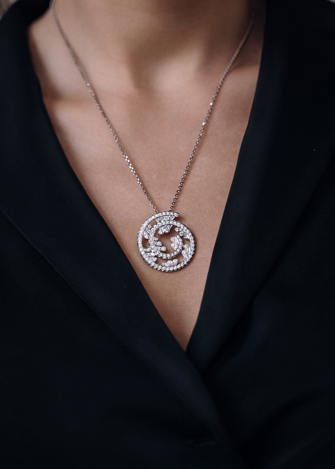 Подвеска из золота с камнем бриллиант - фото 2