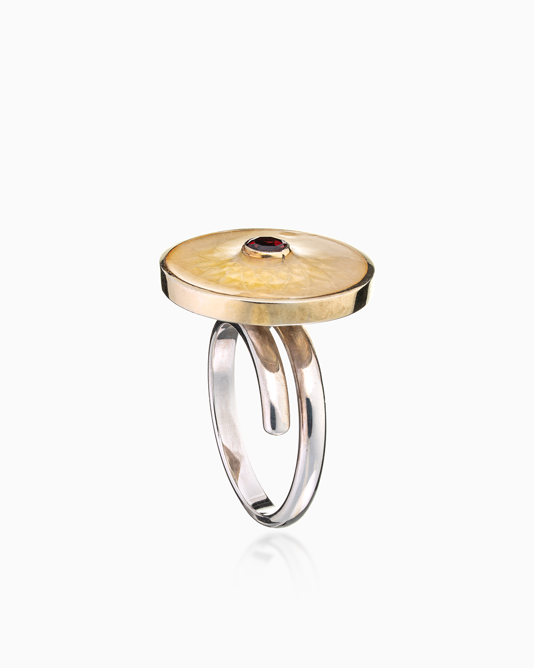 Кольцо из серебра с камнем гранат | Ювелирные украшения Sarkissian - фото 6