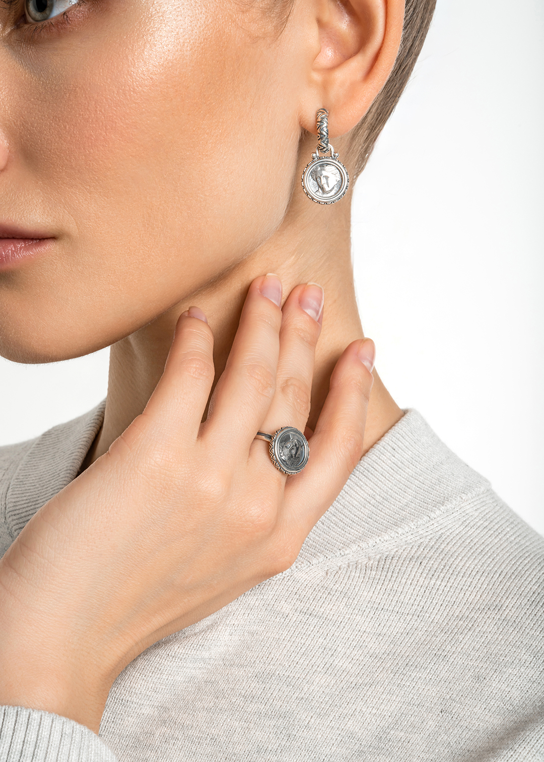 Кольцо из серебра 925 пробы Богиня Анаит | Ювелирные украшения Sarkissian - фото 12