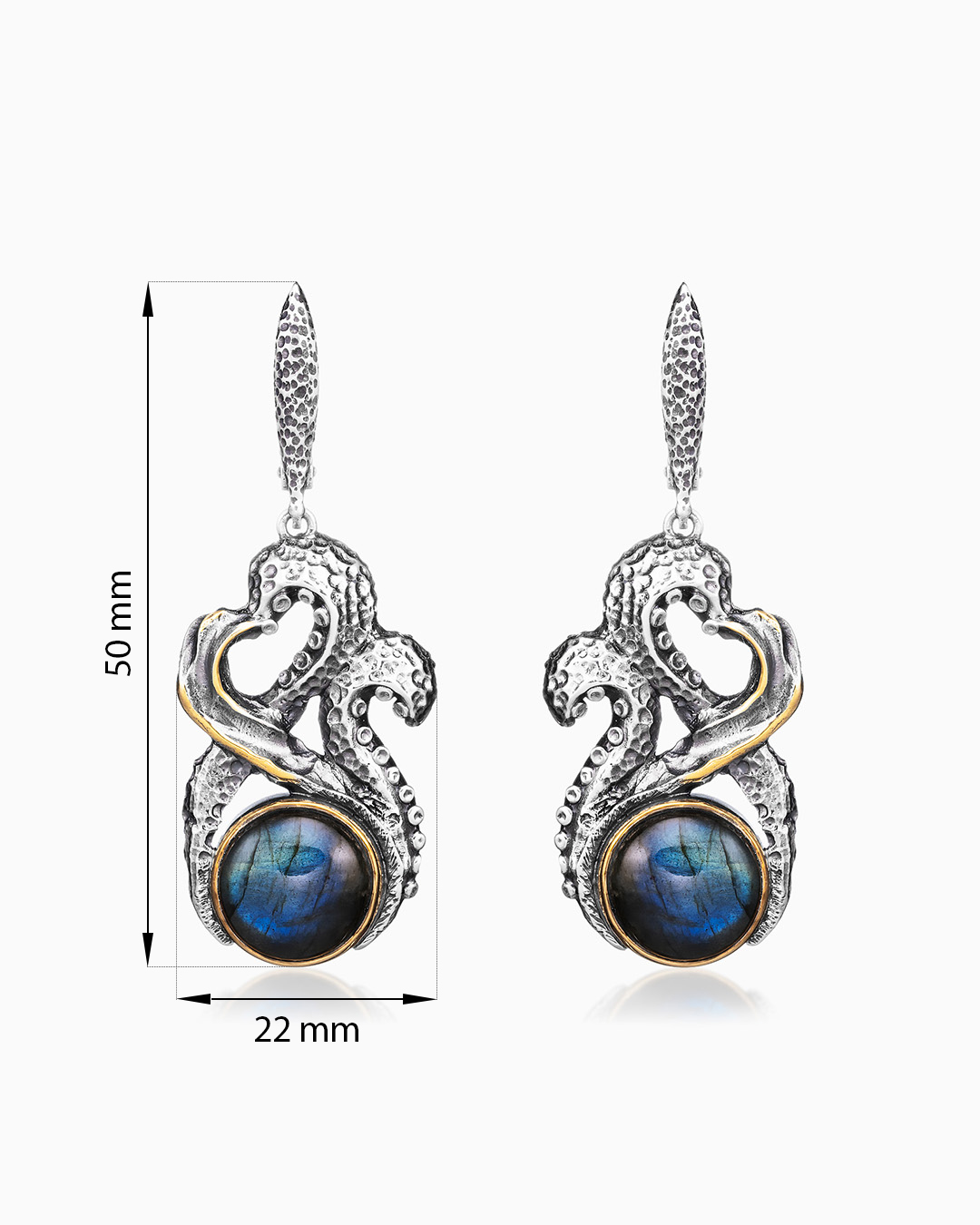 Серебряные серьги «Тайны» - фото 2