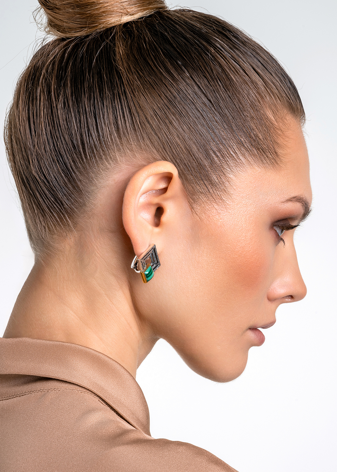 Серьги с малахитом из серебра | Ювелирные украшения Sarkissian - фото 15