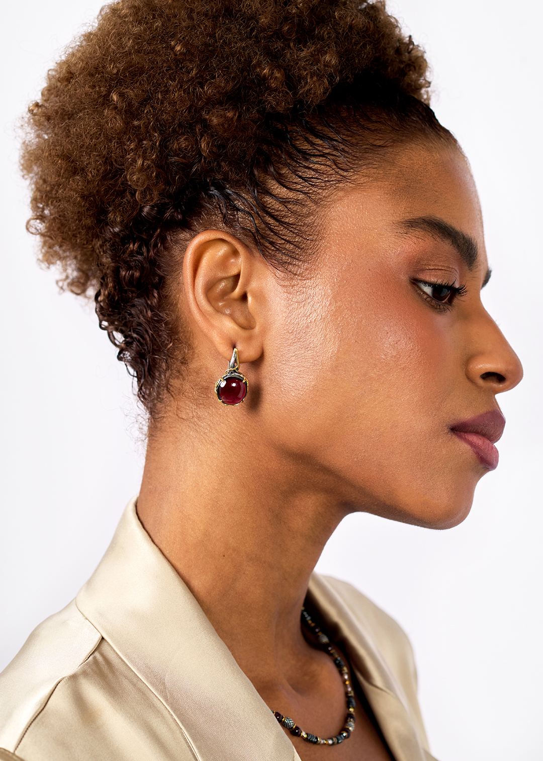 Серебряные серьги «Багровые Тропы» | Ювелирные украшения Sarkissian - фото 9