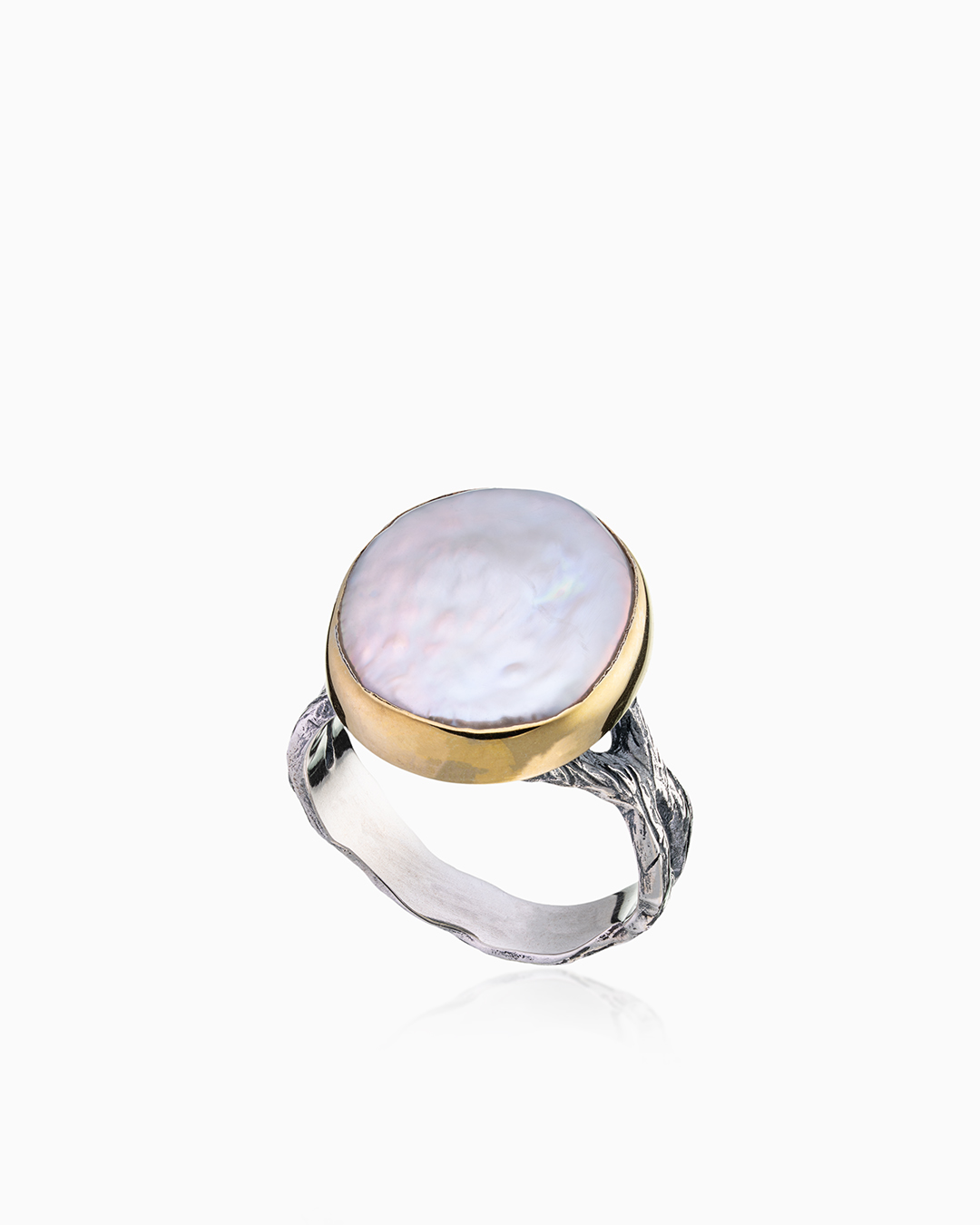 Кольцо из серебра с камнем жемчуг барокко | Ювелирные украшения Sarkissian - фото 5