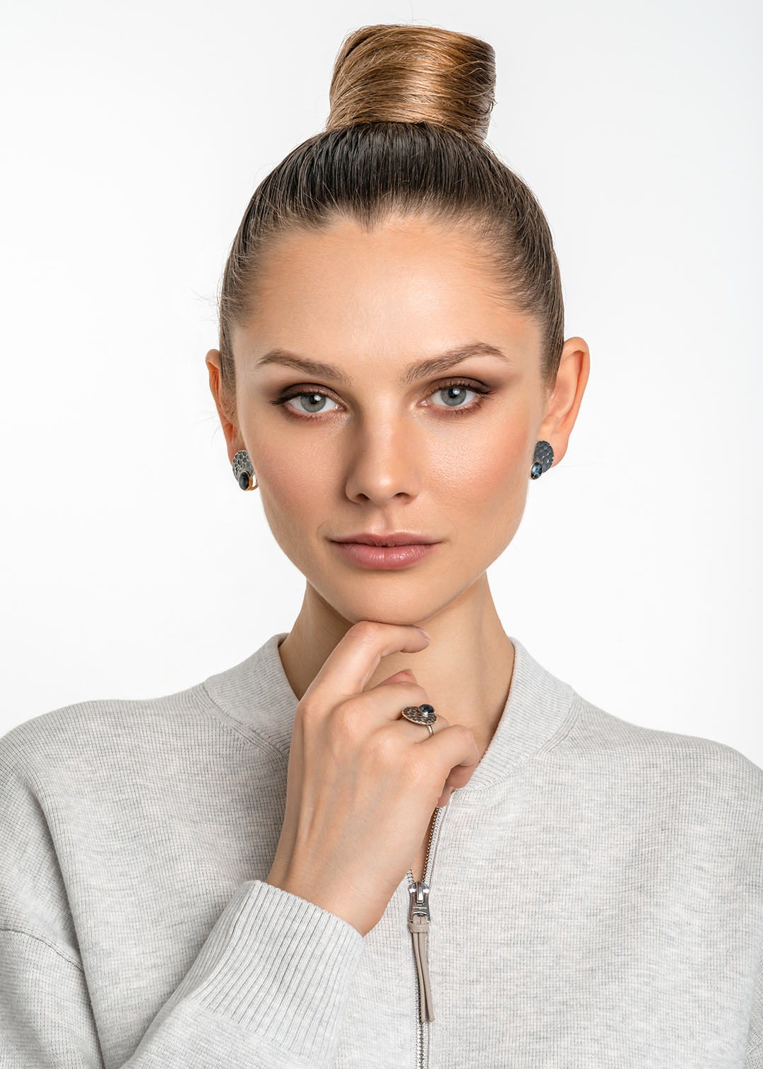 Серьги из серебра с камнем питерсит | Ювелирные украшения Sarkissian - фото 17