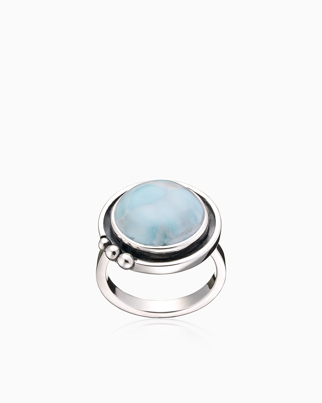 Кольцо из серебра с камнем ларимар | Ювелирные украшения Sarkissian - фото 16