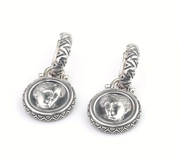 Серьги из серебра 925 пробы Богиня Анаит | Ювелирные украшения Sarkissian - фото 7 d