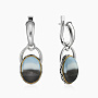 Серьги из серебра с камнем агат | Ювелирные украшения Sarkissian - фото 1