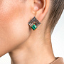 Серьги с малахитом из серебра | Ювелирные украшения Sarkissian - фото 3