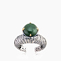 Cеребряное кольцо с камнем нефрит | Ювелирные украшения Sarkissian - фото 2