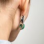 Серебряные серьги «Малахитовый Мотив» | Ювелирные украшения Sarkissian - фото 5