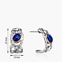 Серебряные серьги «Лазуревые Оковы» | Ювелирные украшения Sarkissian - фото 2