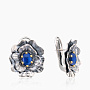 Серьги из серебра с камнем лазурит | Ювелирные украшения Sarkissian - фото 1