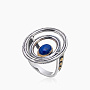 Кольцо из серебра с камнем лазурит | Ювелирные украшения Sarkissian - фото 1
