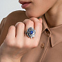 Кольцо из серебра с камнем лазурит | Ювелирные украшения Sarkissian - фото 5