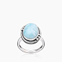 Кольцо из серебра с камнем ларимар | Ювелирные украшения Sarkissian - фото 2