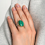 Кольцо из серебра с камнем малахит | Ювелирные украшения Sarkissian - фото 1