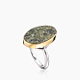 Cеребряное кольцо с камнем змеевик | Ювелирные украшения Sarkissian - фото 1