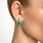 Серьги с малахитом из серебра | Ювелирные украшения Sarkissian - фото 1