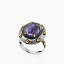 Серебряное кольцо с камнем чароит | Ювелирные украшения Sarkissian - фото 1
