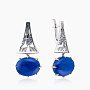 Серьги из серебра с камнем лазурит | Ювелирные украшения Sarkissian - фото 1