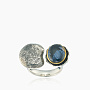 Кольцо из серебра с камнем питерсит | Ювелирные украшения Sarkissian - фото 1