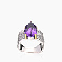 Серебряное кольцо «Пурпурный Лист» | Ювелирные украшения Sarkissian - фото 2