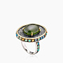 Кольцо из серебра с камнем турмалин | Ювелирные украшения Sarkissian - фото 1