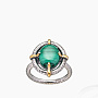 Кольцо из серебра с камнем малахит | Ювелирные украшения Sarkissian - фото 2