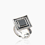 Кольцо из серебра с камнем оникс | Ювелирные украшения Sarkissian - фото 1