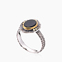 Кольцо из серебра с камнем оникс | Ювелирные украшения Sarkissian - фото 1