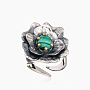 Кольцо из серебра с камнем малахит | Ювелирные украшения Sarkissian - фото 2
