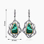 Серьги из серебра с камнем хризоколла | Ювелирные украшения Sarkissian - фото 2