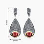 Серебряные серьги «Мистический Гранат» | Ювелирные украшения Sarkissian - фото 4