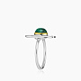 Кольцо из серебра с камнем малахит | Ювелирные украшения Sarkissian - фото 3