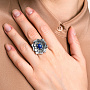 Кольцо из серебра с камнем лазурит | Ювелирные украшения Sarkissian - фото 2
