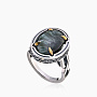Кольцо из серебра с камнем серафинит | Ювелирные украшения Sarkissian - фото 1