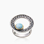 Кольцо из серебра с камнем ларимар | Ювелирные украшения Sarkissian - фото 2