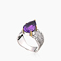 Серебряное кольцо «Пурпурный Лист» | Ювелирные украшения Sarkissian - фото 1
