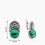 Серьги с малахитом из серебра | Ювелирные украшения Sarkissian - фото 2