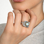 Кольцо из серебра с камнем ларимар | Ювелирные украшения Sarkissian - фото 3