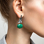 Серебряные серьги «Малахитовый Мотив» | Ювелирные украшения Sarkissian - фото 2