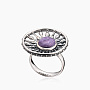 Кольцо из серебра с камнем чароит | Ювелирные украшения Sarkissian - фото 1