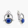 Серьги из серебра с камнем лазурит | Ювелирные украшения Sarkissian - фото 1